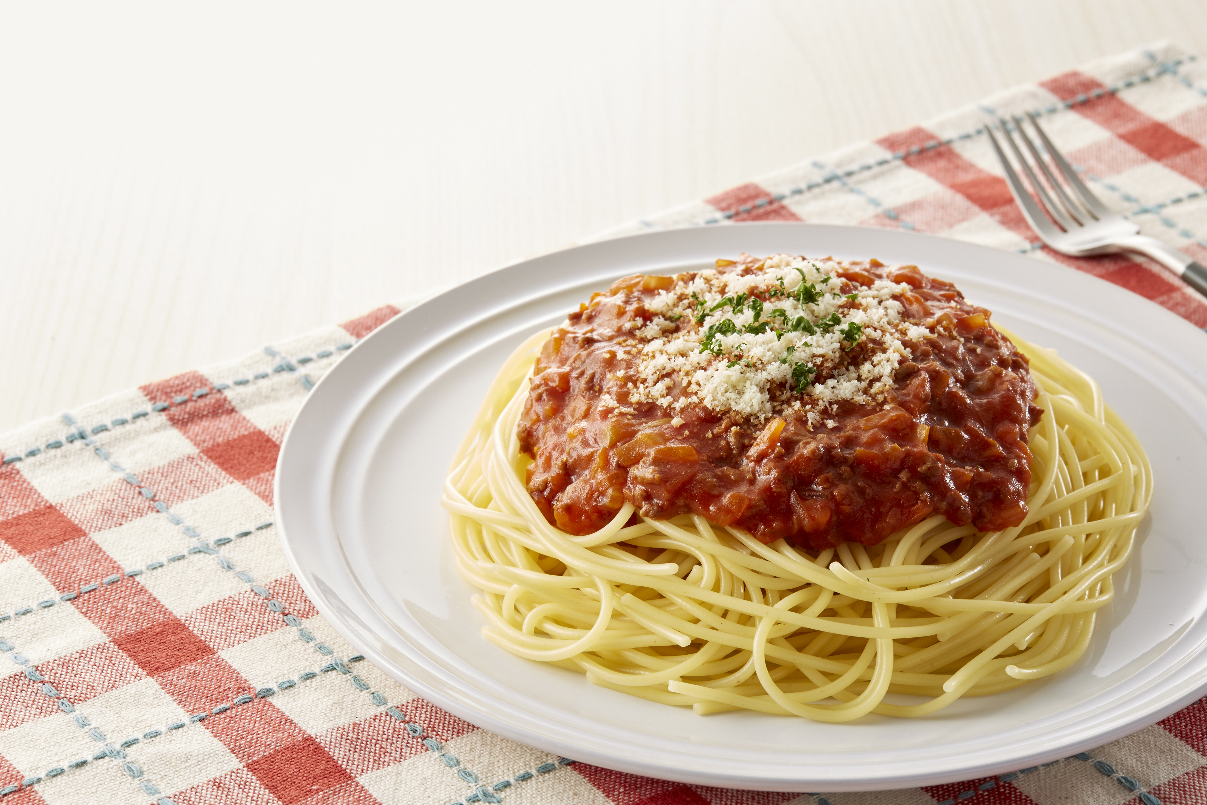 ミートソースパスタ